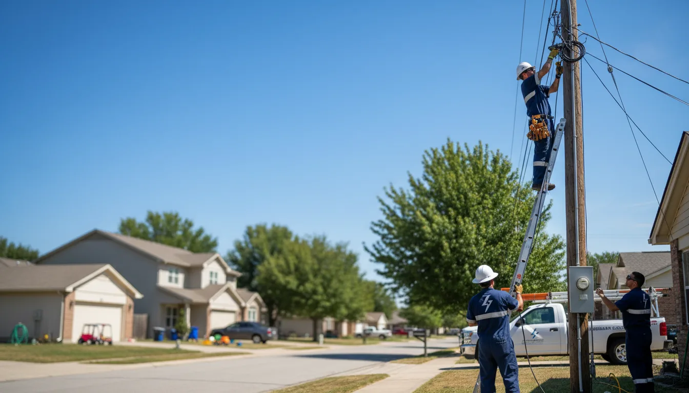 Residential electrician providing installation services in Lucasville, OH